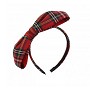 Tartan Alice bow headband red - Zac's Al Tartan Alice bow headband red - Zac's Al